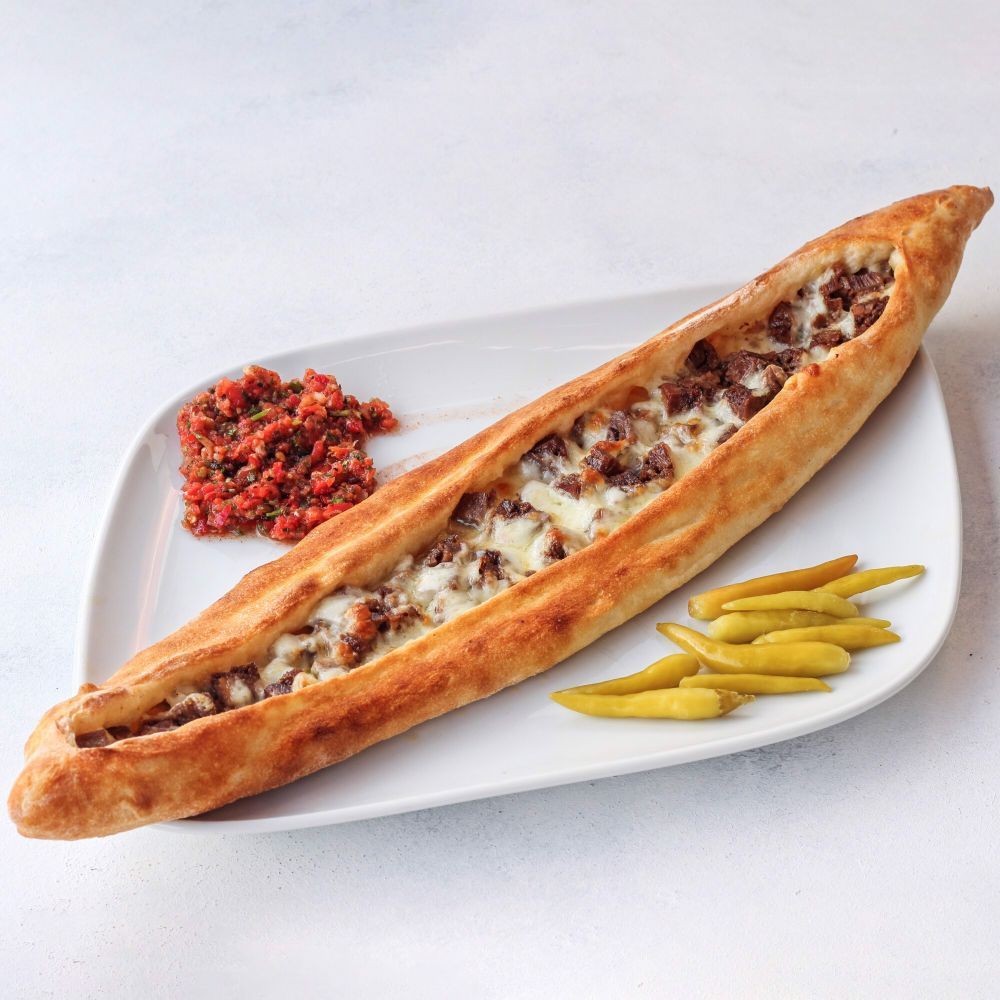 Kavurmalı Kaşarlı Pide (Açık)